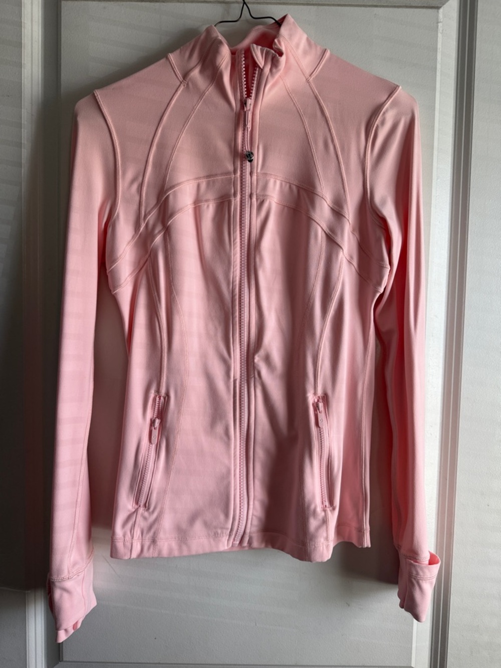 Lululemon define jacket nulu in the color porcelain pink